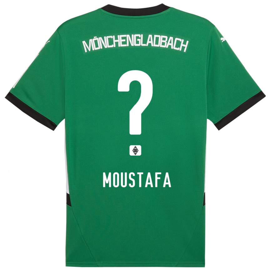 Niño Fútbol Camiseta Seif Ashraf Moustafa #0 Verde Blanco 2ª Equipación 2024/25