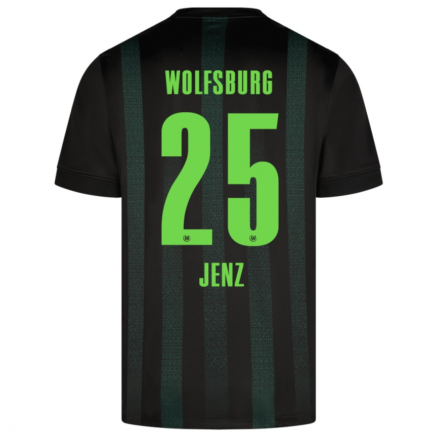 Niño Fútbol Camiseta Moritz Jenz #25 Verde Oscuro 2ª Equipación 2024/25