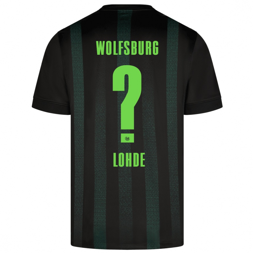 Niño Fútbol Camiseta Sven Lohde #0 Verde Oscuro 2ª Equipación 2024/25