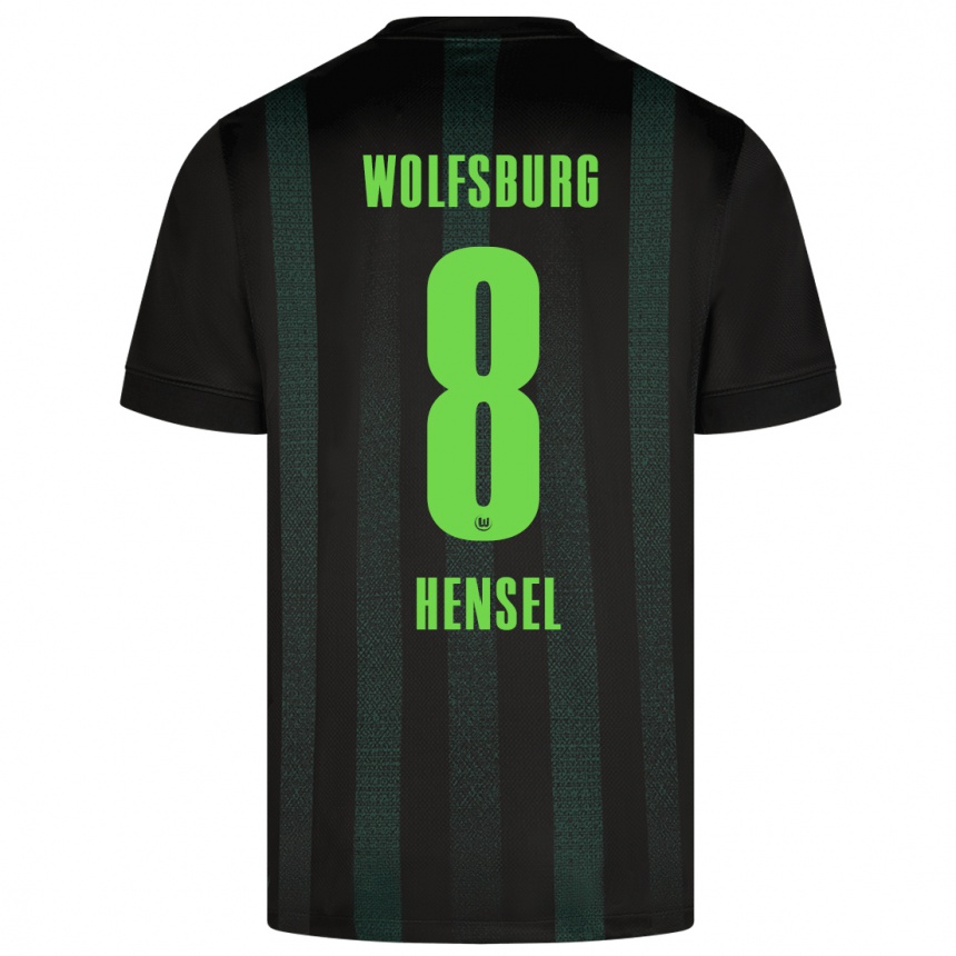 Niño Fútbol Camiseta Pharell Hensel #8 Verde Oscuro 2ª Equipación 2024/25