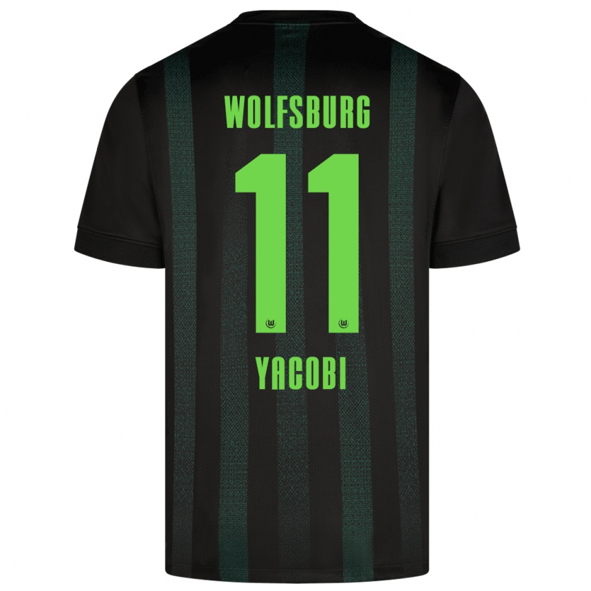 Niño Fútbol Camiseta Nilas Yacobi #11 Verde Oscuro 2ª Equipación 2024/25