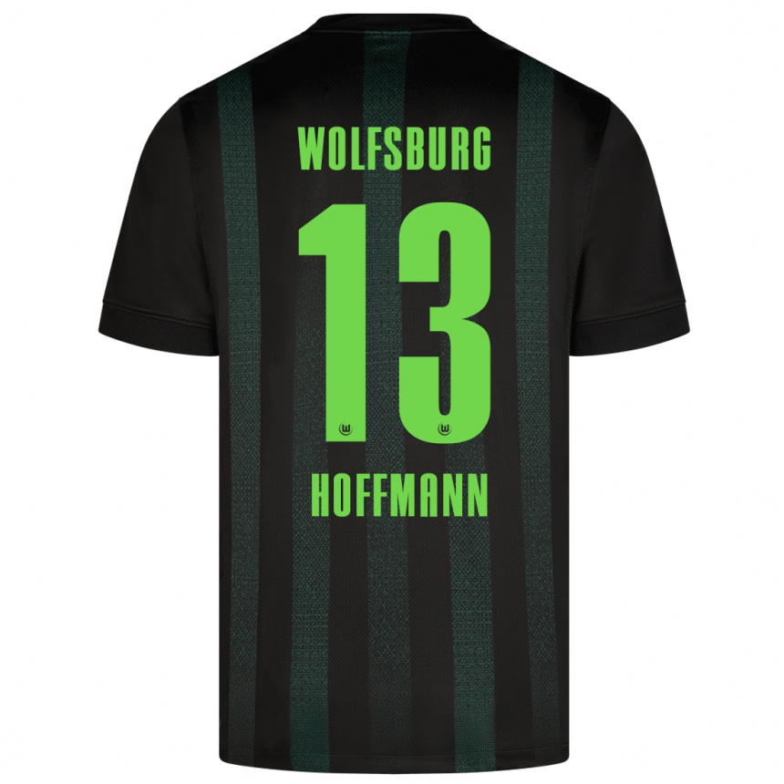 Niño Fútbol Camiseta Nils Hoffmann #13 Verde Oscuro 2ª Equipación 2024/25