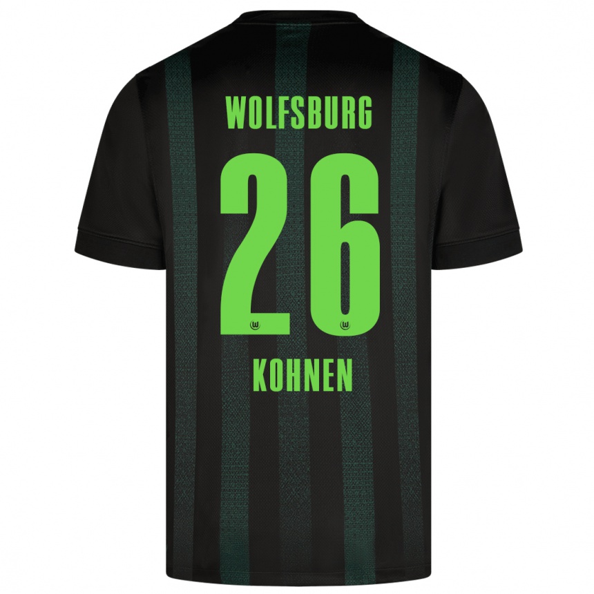 Niño Fútbol Camiseta Ben Kohnen #26 Verde Oscuro 2ª Equipación 2024/25