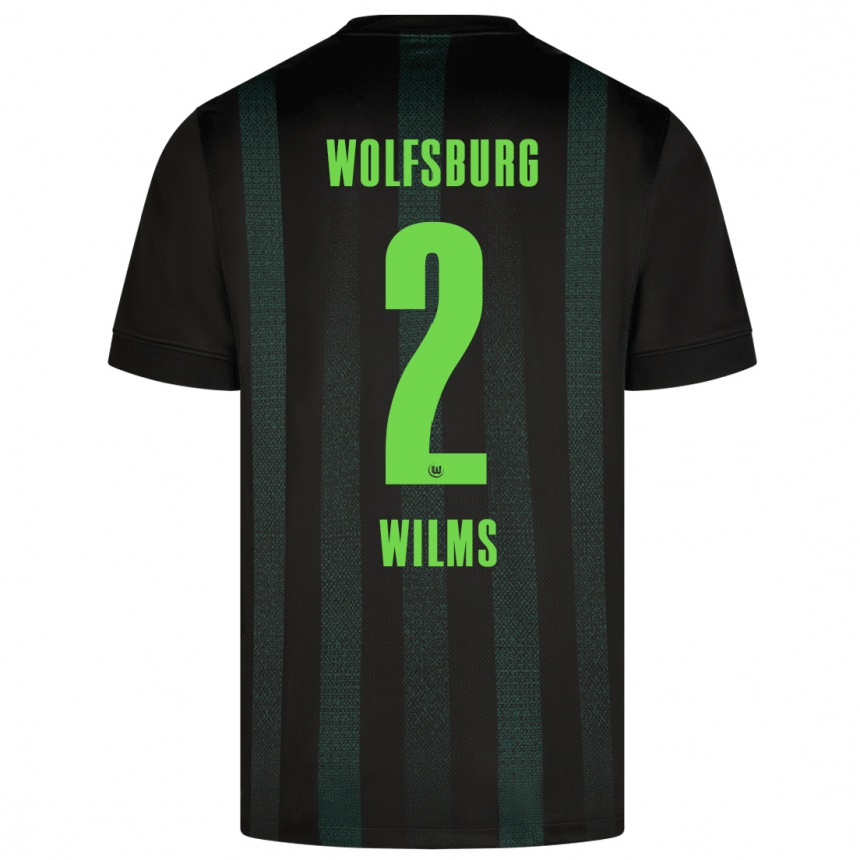 Niño Fútbol Camiseta Lynn Wilms #2 Verde Oscuro 2ª Equipación 2024/25