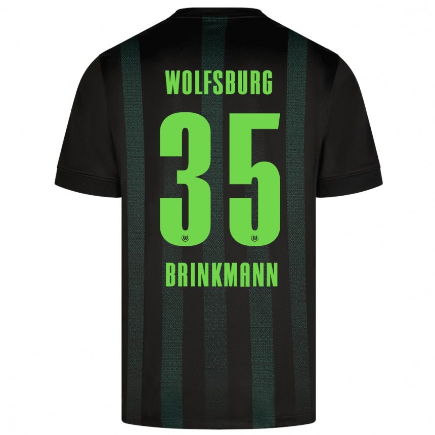 Niño Fútbol Camiseta Karla Brinkmann #35 Verde Oscuro 2ª Equipación 2024/25