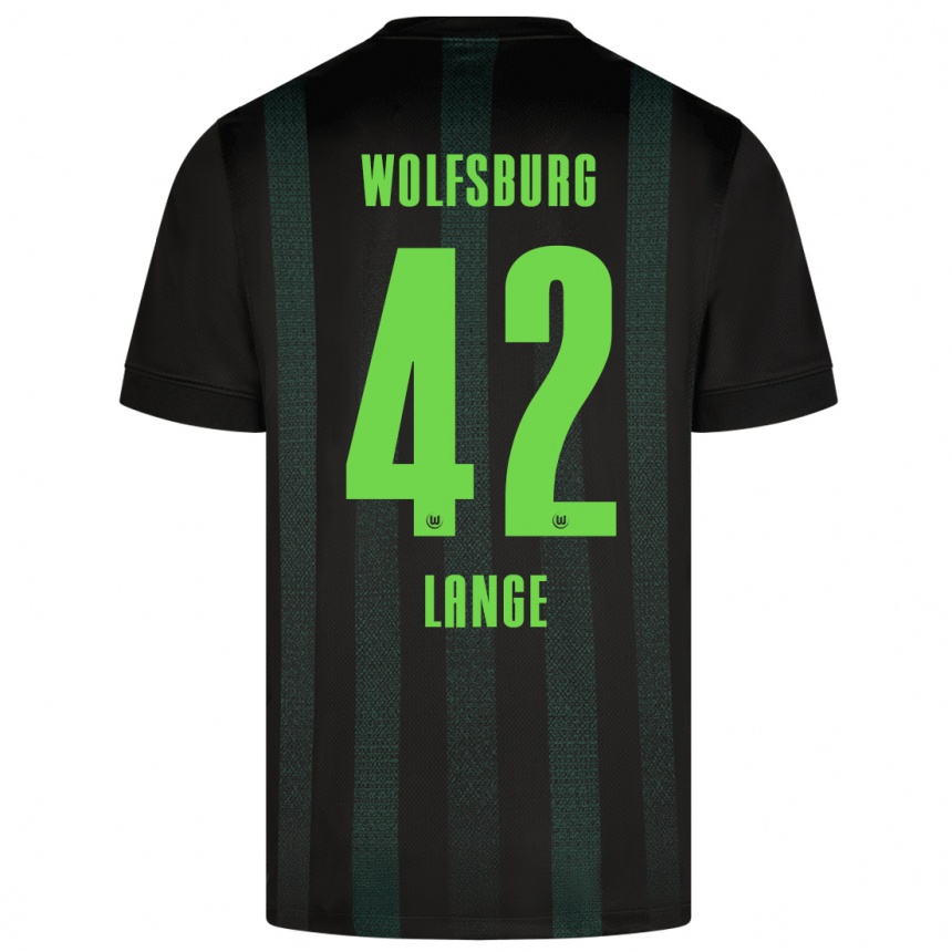 Niño Fútbol Camiseta Felix Lange #42 Verde Oscuro 2ª Equipación 2024/25