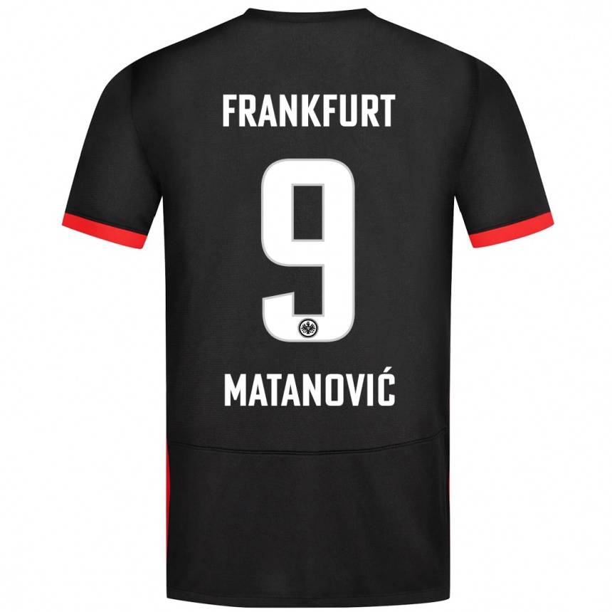 Niño Fútbol Camiseta Igor Matanovic #9 Negro 2ª Equipación 2024/25