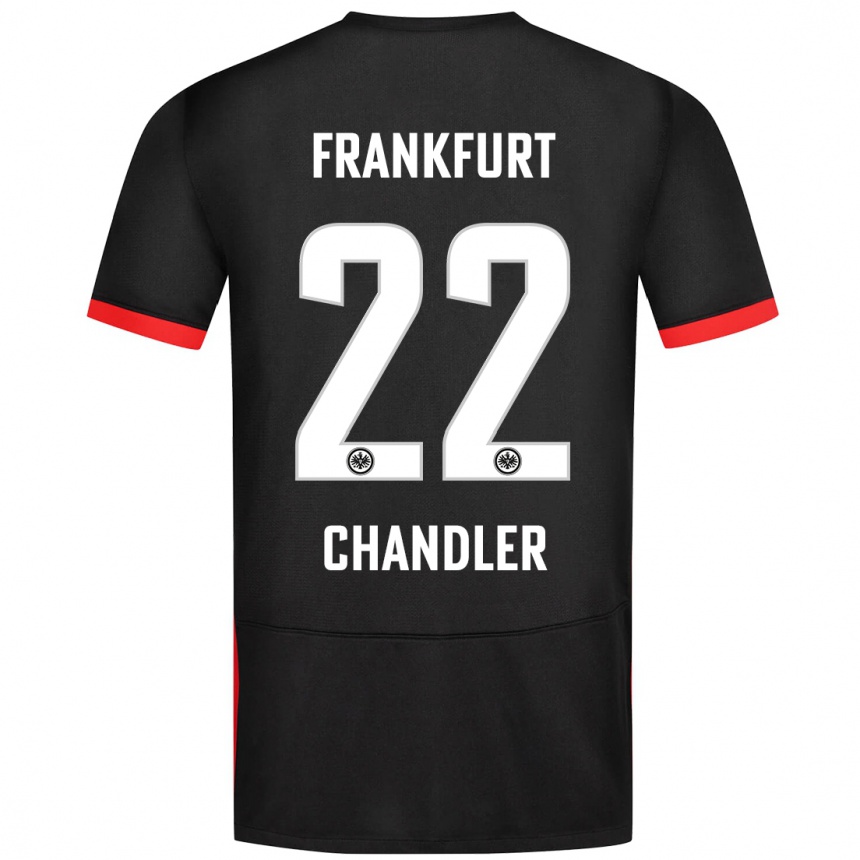 Niño Fútbol Camiseta Timothy Chandler #22 Negro 2ª Equipación 2024/25