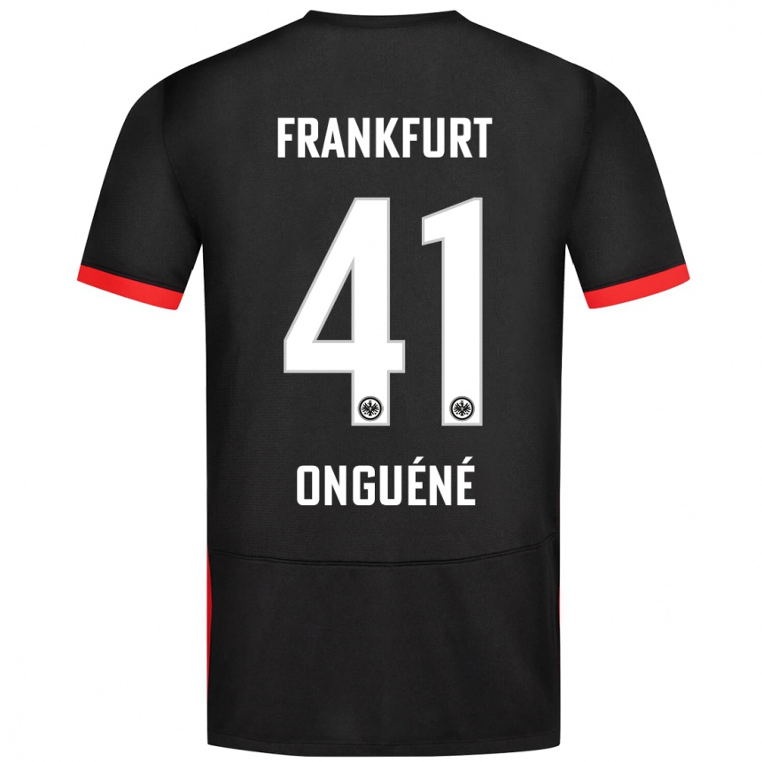 Niño Fútbol Camiseta Jérôme Onguéné #41 Negro 2ª Equipación 2024/25