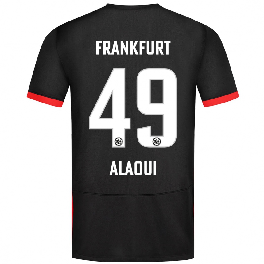 Niño Fútbol Camiseta Anas Alaoui #49 Negro 2ª Equipación 2024/25