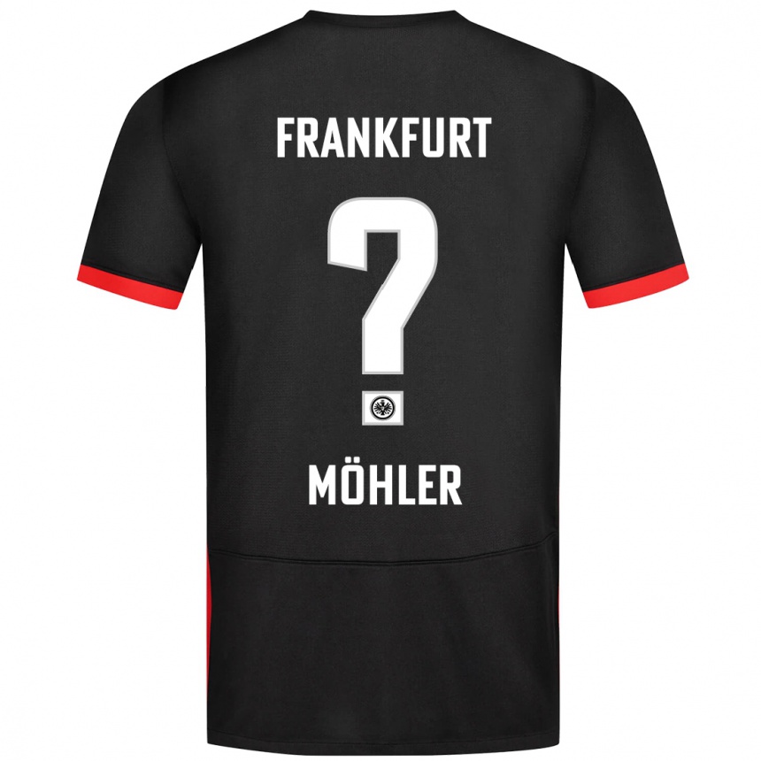 Niño Fútbol Camiseta Emil Möhler #0 Negro 2ª Equipación 2024/25