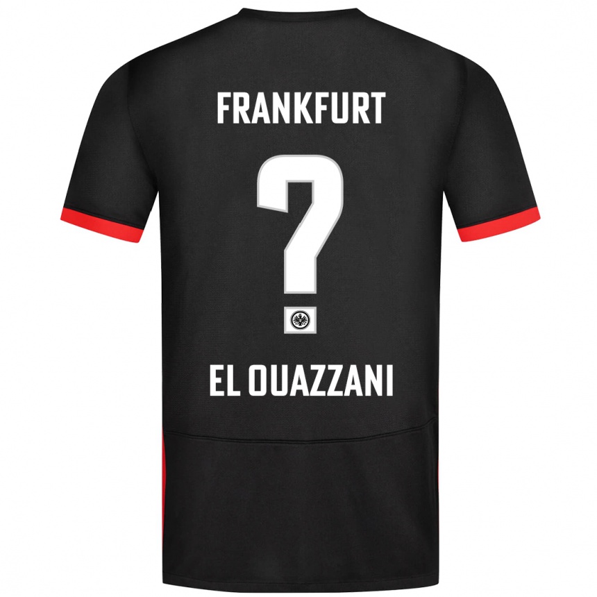 Niño Fútbol Camiseta Nadir El Ouazzani #0 Negro 2ª Equipación 2024/25