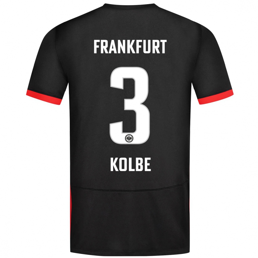 Niño Fútbol Camiseta Louis Kolbe #3 Negro 2ª Equipación 2024/25