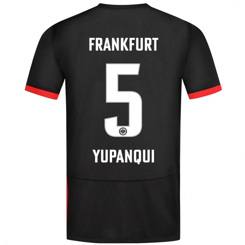 Niño Fútbol Camiseta Philipp Eisele Yupanqui #5 Negro 2ª Equipación 2024/25