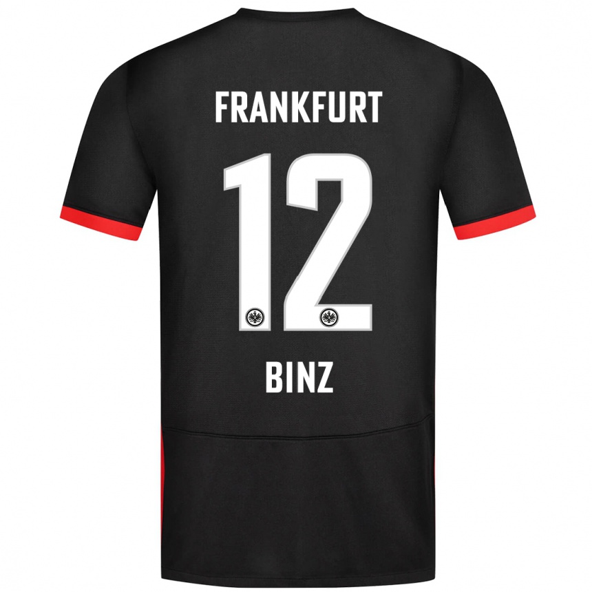 Niño Fútbol Camiseta Sam Binz #12 Negro 2ª Equipación 2024/25