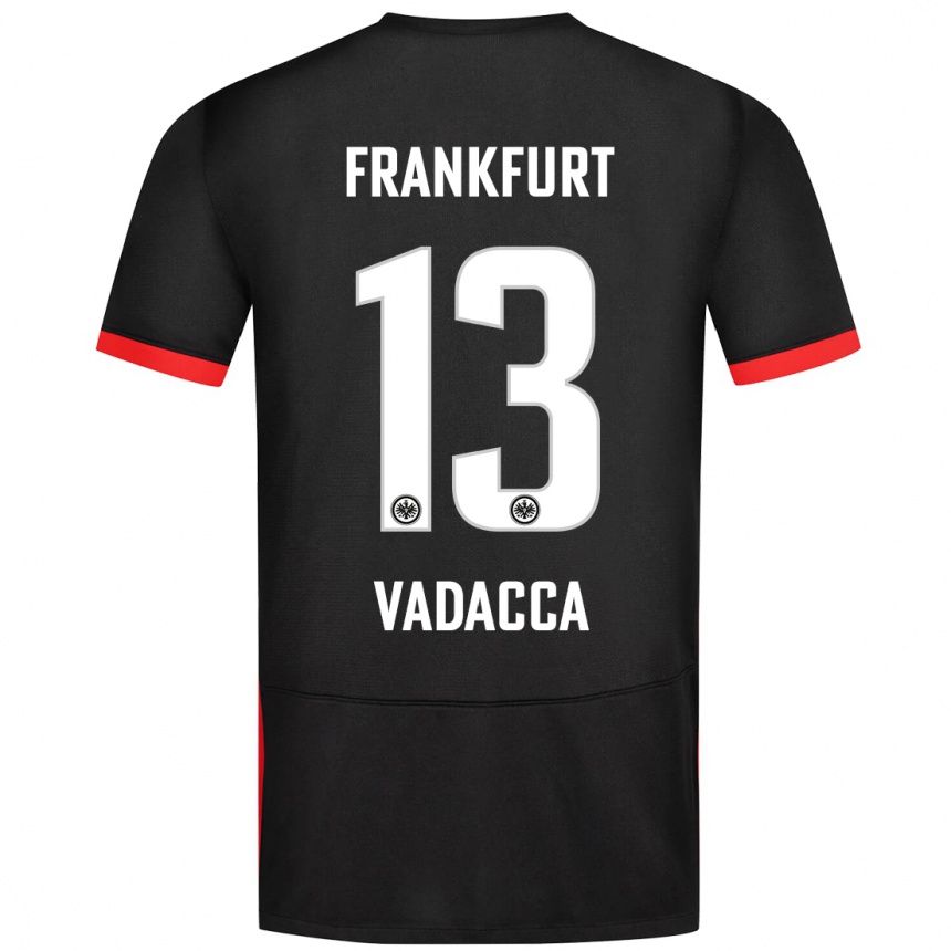 Niño Fútbol Camiseta Gianni Vadacca #13 Negro 2ª Equipación 2024/25