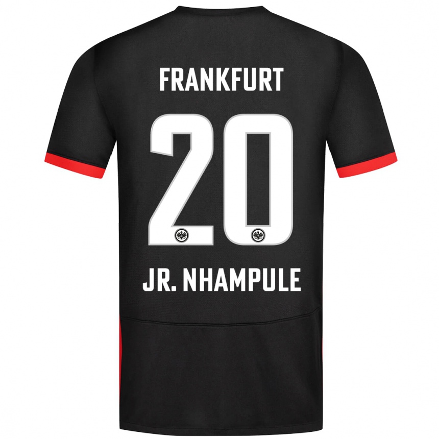 Niño Fútbol Camiseta Antonio Junior Nhampule #20 Negro 2ª Equipación 2024/25