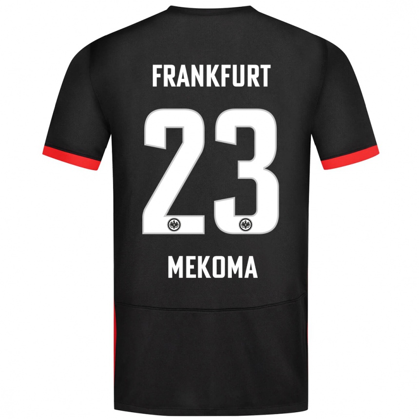 Niño Fútbol Camiseta Jamal Mekoma #23 Negro 2ª Equipación 2024/25