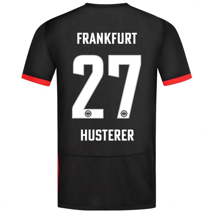 Niño Fútbol Camiseta Lean Husterer #27 Negro 2ª Equipación 2024/25