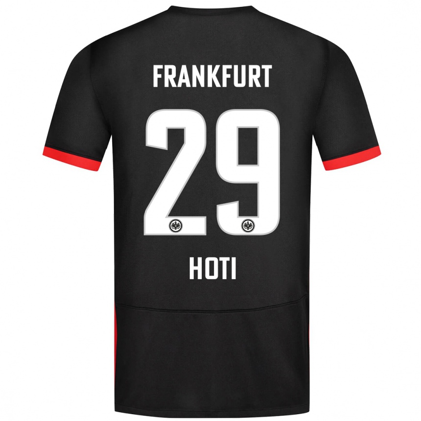 Niño Fútbol Camiseta Leart Hoti #29 Negro 2ª Equipación 2024/25