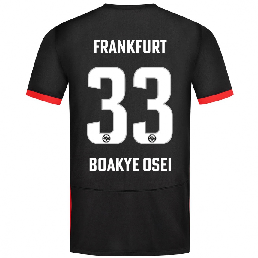 Niño Fútbol Camiseta Derek Boakye-Osei #33 Negro 2ª Equipación 2024/25