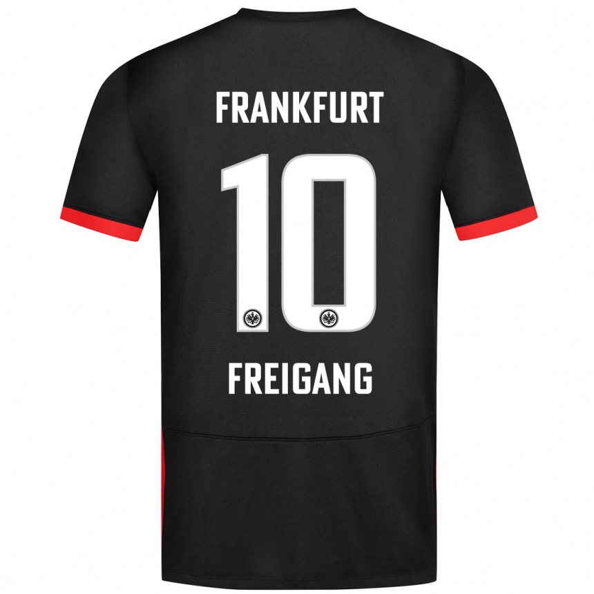 Niño Fútbol Camiseta Laura Freigang #10 Negro 2ª Equipación 2024/25