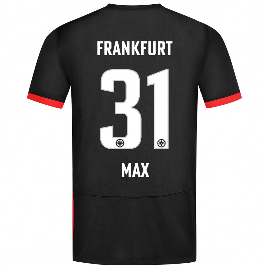 Niño Fútbol Camiseta Philipp Max #31 Negro 2ª Equipación 2024/25