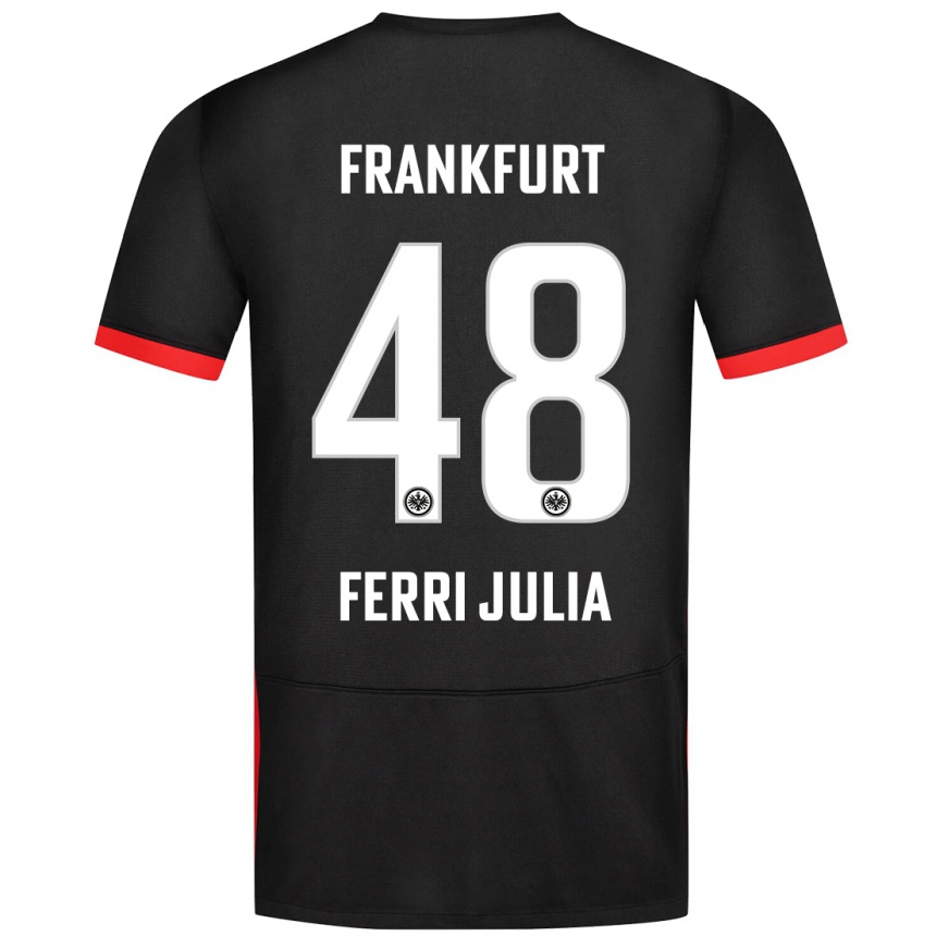 Niño Fútbol Camiseta Nacho Ferri #48 Negro 2ª Equipación 2024/25