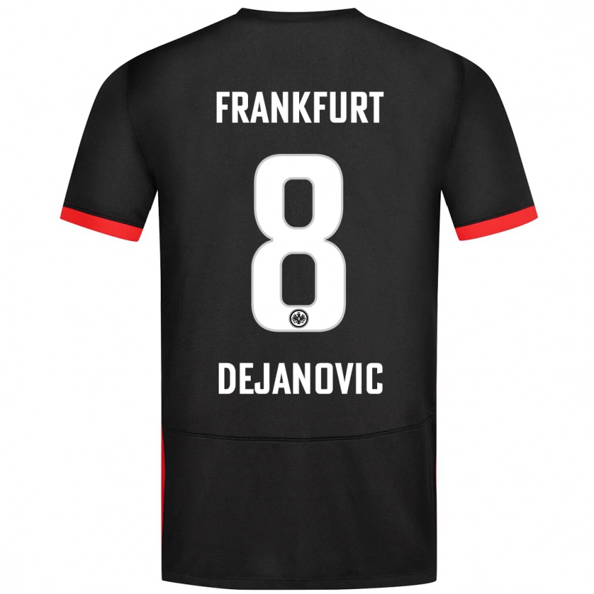 Niño Fútbol Camiseta Daniel Dejanovic #8 Negro 2ª Equipación 2024/25