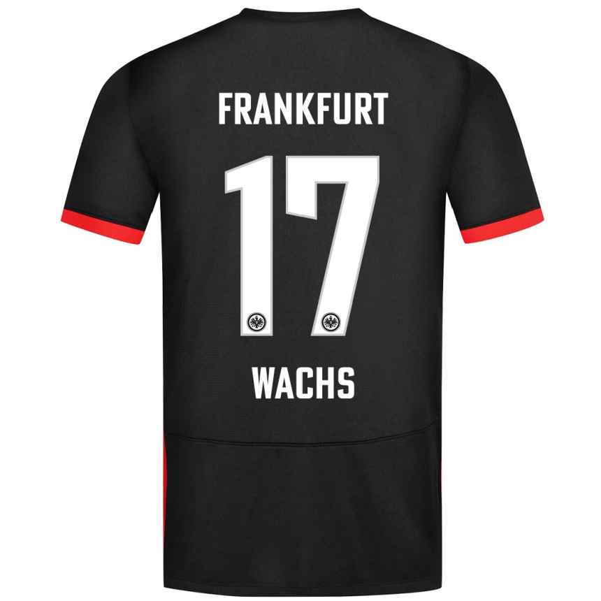 Niño Fútbol Camiseta Marc Wachs #17 Negro 2ª Equipación 2024/25