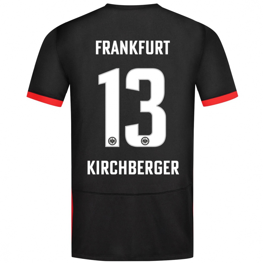 Niño Fútbol Camiseta Virginia Kirchberger #13 Negro 2ª Equipación 2024/25