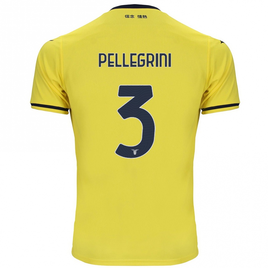 Niño Fútbol Camiseta Luca Pellegrini #3 Amarillo 2ª Equipación 2024/25