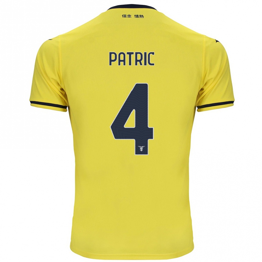 Niño Fútbol Camiseta Patric #4 Amarillo 2ª Equipación 2024/25