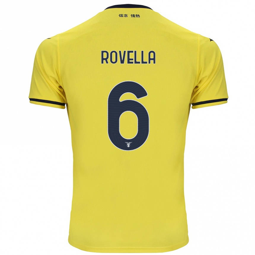 Niño Fútbol Camiseta Nicolo Rovella #6 Amarillo 2ª Equipación 2024/25