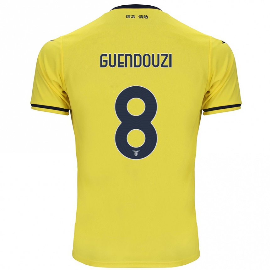 Niño Fútbol Camiseta Matteo Guendouzi #8 Amarillo 2ª Equipación 2024/25