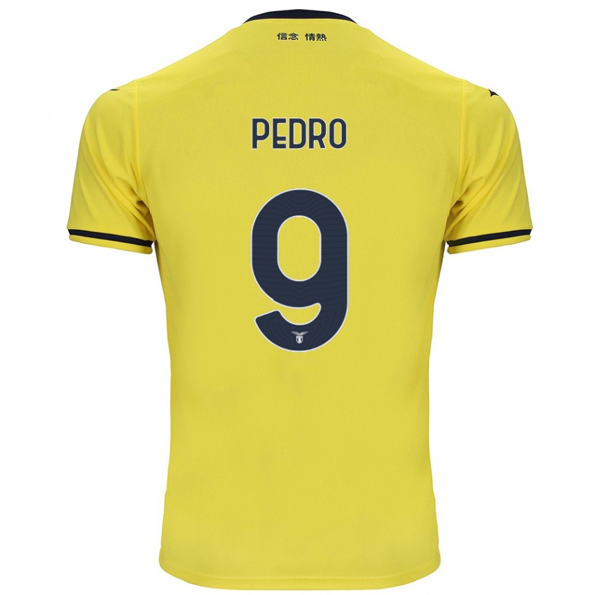 Niño Fútbol Camiseta Pedro #9 Amarillo 2ª Equipación 2024/25