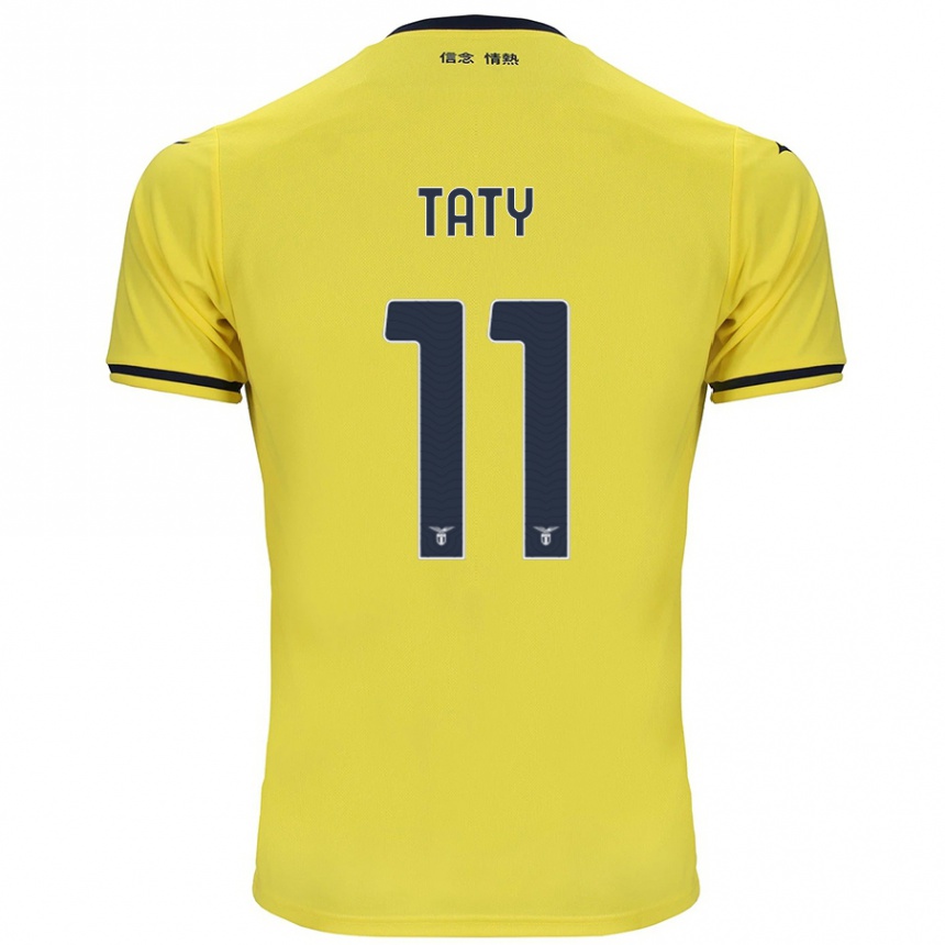 Niño Fútbol Camiseta Taty Castellanos #11 Amarillo 2ª Equipación 2024/25