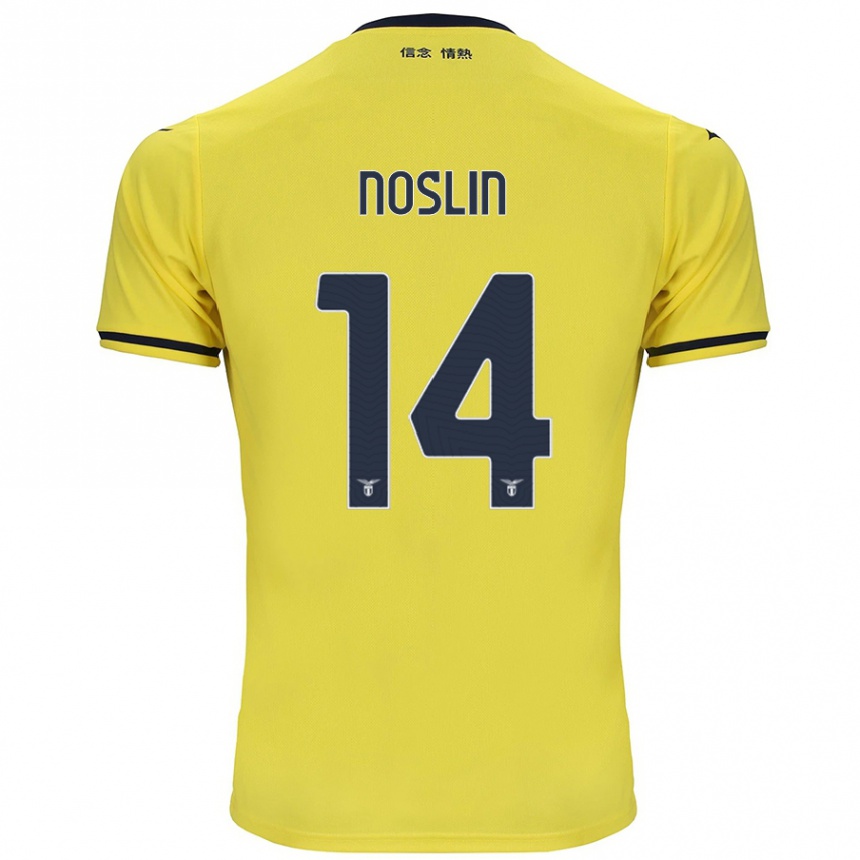 Niño Fútbol Camiseta Tijjani Noslin #14 Amarillo 2ª Equipación 2024/25