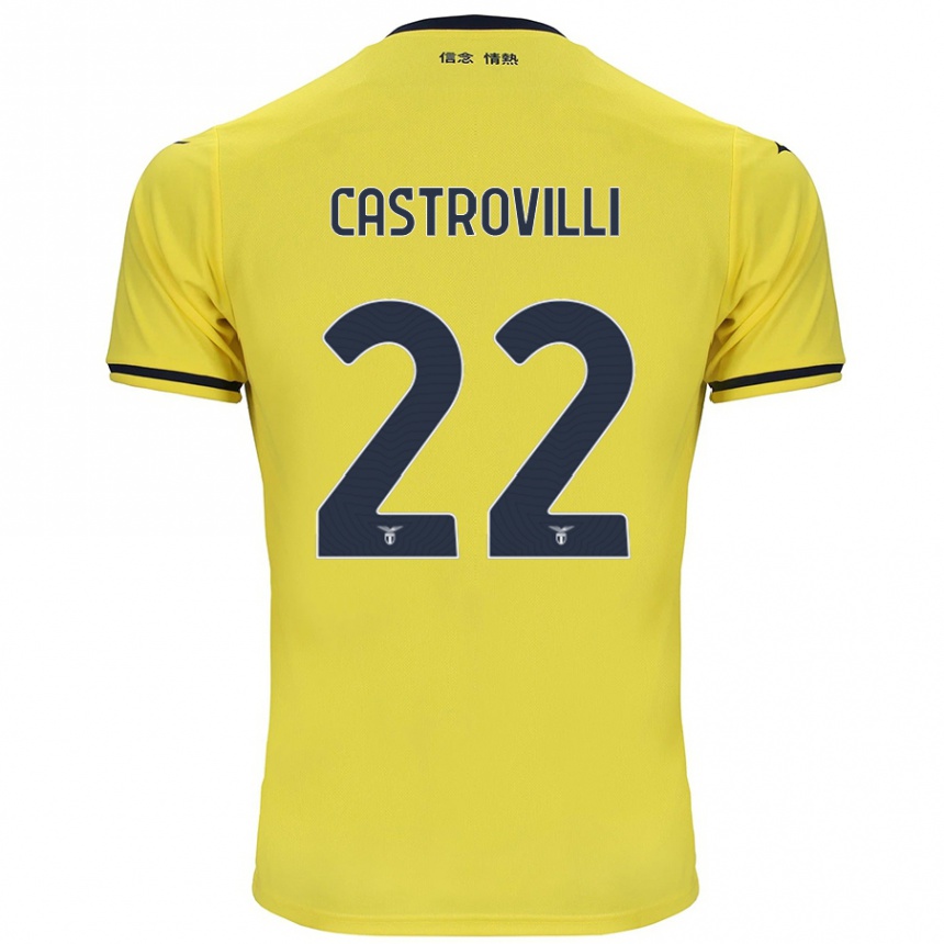 Niño Fútbol Camiseta Gaetano Castrovilli #22 Amarillo 2ª Equipación 2024/25