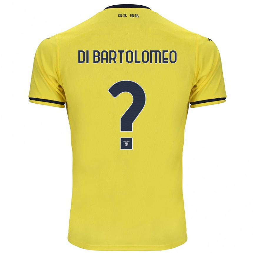 Niño Fútbol Camiseta Damiano Di Bartolomeo #0 Amarillo 2ª Equipación 2024/25