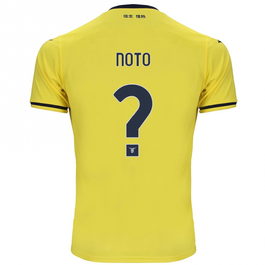 Niño Fútbol Camiseta Pierpaolo Noto #0 Amarillo 2ª Equipación 2024/25