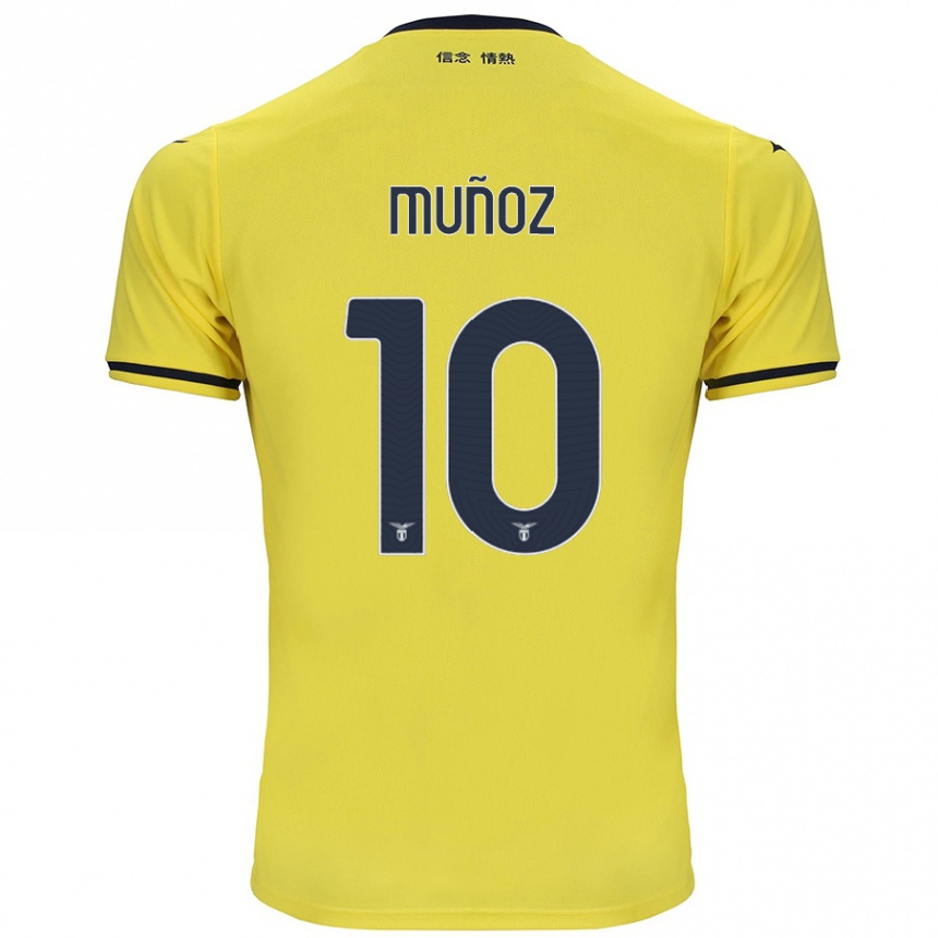 Niño Fútbol Camiseta Cristo Muñoz #10 Amarillo 2ª Equipación 2024/25