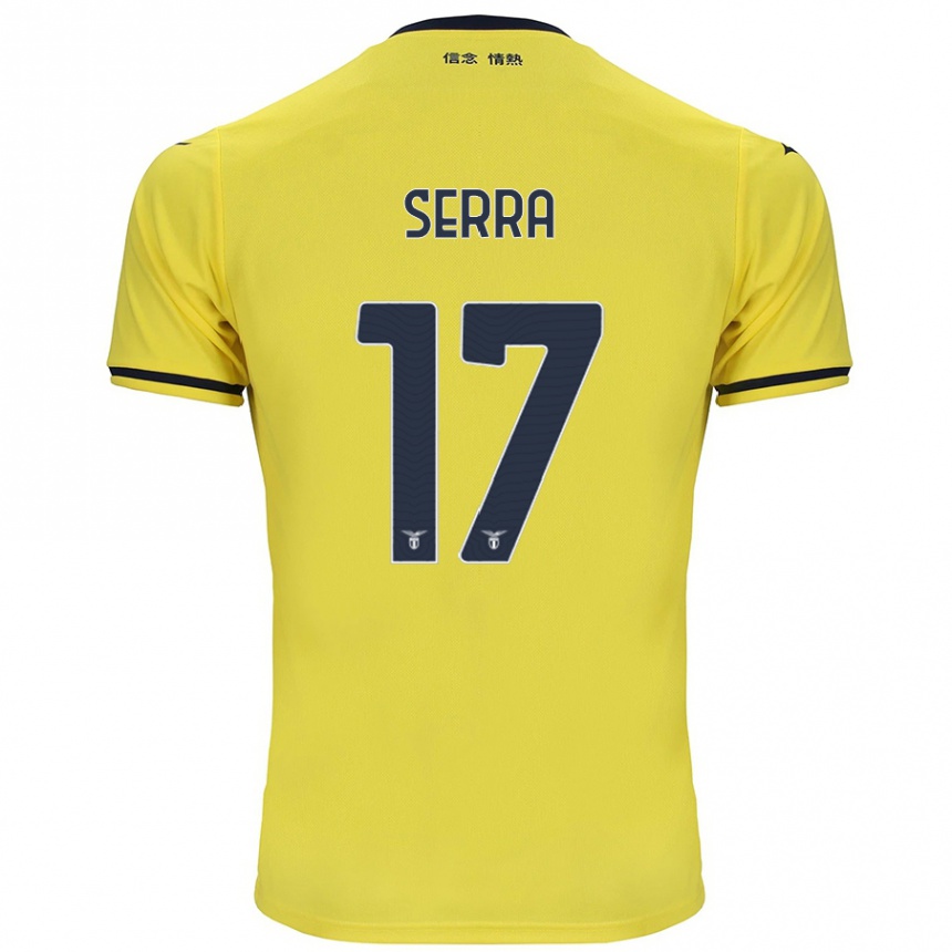 Niño Fútbol Camiseta Federico Serra #17 Amarillo 2ª Equipación 2024/25