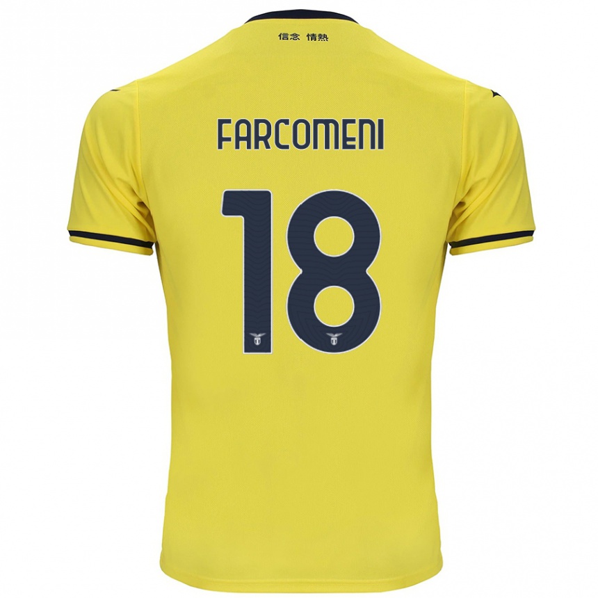 Niño Fútbol Camiseta Valerio Farcomeni #18 Amarillo 2ª Equipación 2024/25