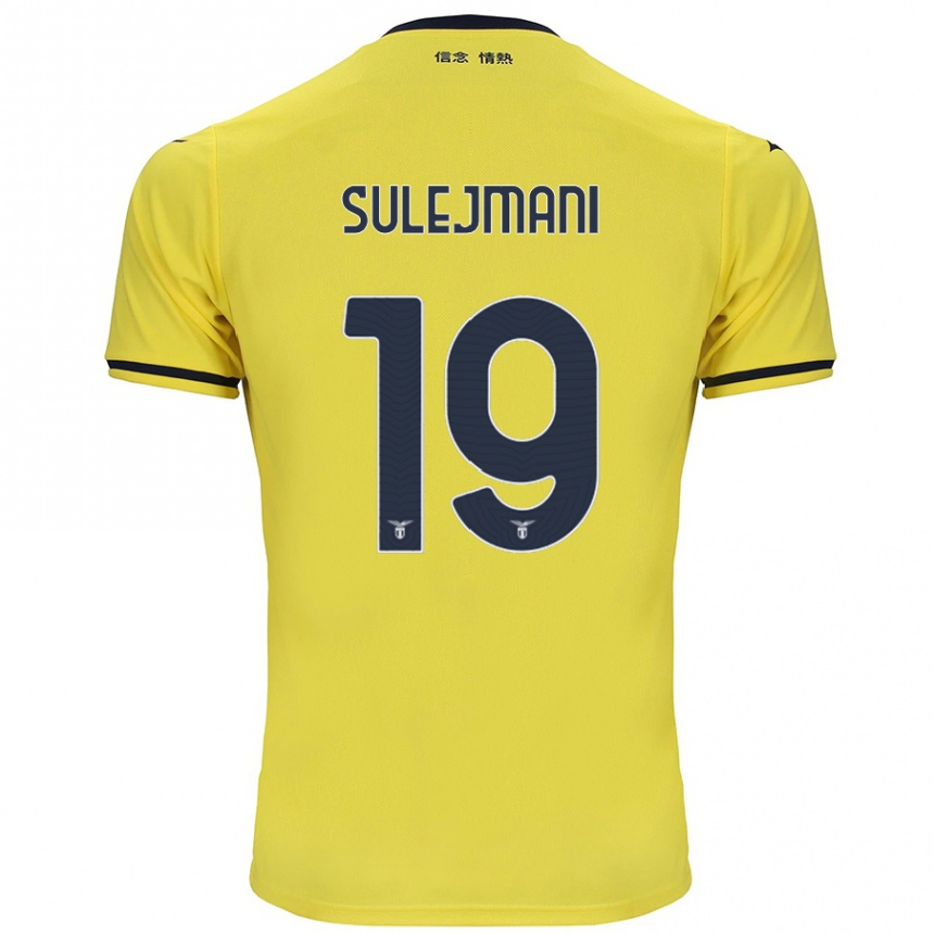 Niño Fútbol Camiseta Flavio Sulejmani #19 Amarillo 2ª Equipación 2024/25