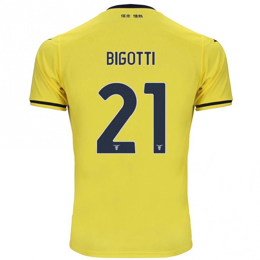 Niño Fútbol Camiseta Massimo Bigotti #21 Amarillo 2ª Equipación 2024/25