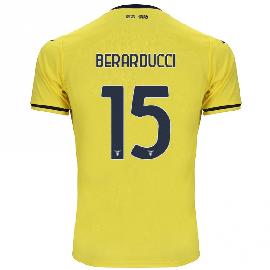 Niño Fútbol Camiseta Martina Berarducci #15 Amarillo 2ª Equipación 2024/25