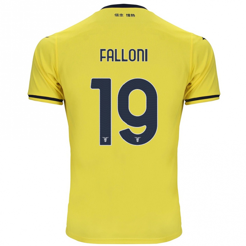 Niño Fútbol Camiseta Ludovica Falloni #19 Amarillo 2ª Equipación 2024/25