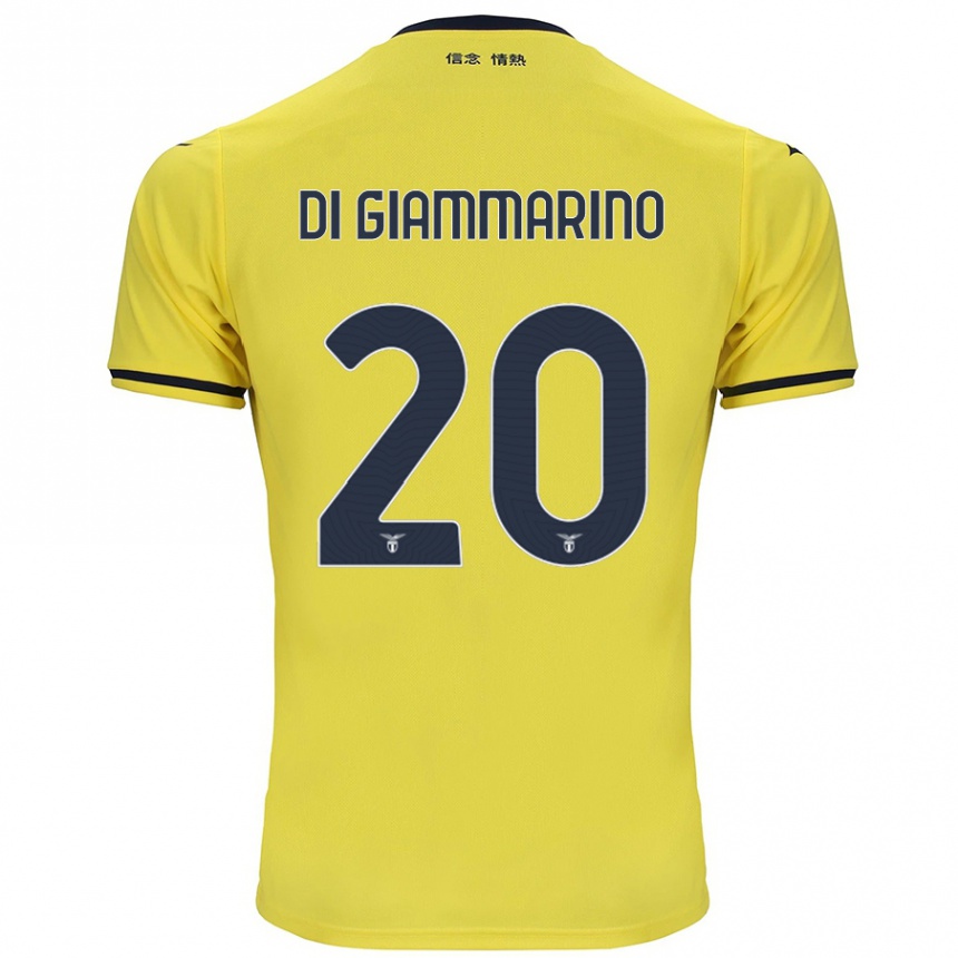 Niño Fútbol Camiseta Virginia Di Giammarino #20 Amarillo 2ª Equipación 2024/25