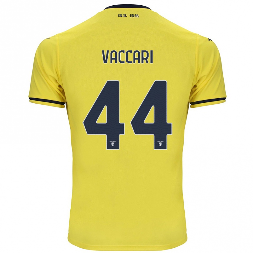 Niño Fútbol Camiseta Flavia Vaccari #44 Amarillo 2ª Equipación 2024/25